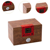 Maxbell Wooden Tea Storage Box Unique Ornament Tea Packaging Box for Candy Desk Nuts 23.6cmx16cmx15cm