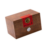 Maxbell Wooden Tea Storage Box Unique Ornament Tea Packaging Box for Candy Desk Nuts 27.7cmx17.6cmx17.6cm