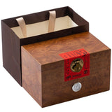 Maxbell Wooden Tea Storage Box Unique Ornament Tea Packaging Box for Candy Desk Nuts 27.7cmx17.6cmx17.6cm