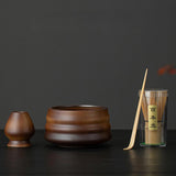 Maxbell 4 Pieces Bamboo Whisk and Scoop Whisk Holder for Tea Lovers Friends Beginner