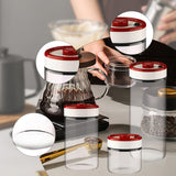Maxbell Coffee Bean Container Airtight Glass Kitchen Storage Container for Tea Sugar S