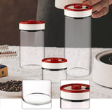 Maxbell Coffee Bean Container Airtight Glass Kitchen Storage Container for Tea Sugar S