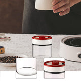 Maxbell Coffee Bean Container Airtight Glass Kitchen Storage Container for Tea Sugar S