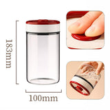 Maxbell Coffee Bean Container Airtight Glass Kitchen Storage Container for Tea Sugar M