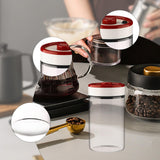 Maxbell Coffee Bean Container Airtight Glass Kitchen Storage Container for Tea Sugar M