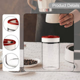Maxbell Coffee Bean Container Airtight Glass Kitchen Storage Container for Tea Sugar M