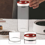 Maxbell Coffee Bean Container Airtight Glass Kitchen Storage Container for Tea Sugar L