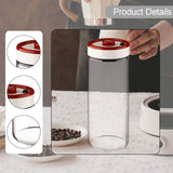 Maxbell Coffee Bean Container Airtight Glass Kitchen Storage Container for Tea Sugar L
