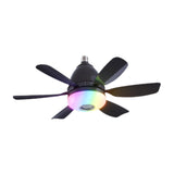 Maxbell Ceiling Fan with Light with Remote Ceiling Lighting for Bar Dorm Living Room black