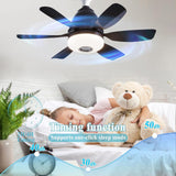 Maxbell Ceiling Fan with Light with Remote Ceiling Lighting for Bar Dorm Living Room black