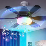 Maxbell Ceiling Fan with Light with Remote Ceiling Lighting for Bar Dorm Living Room black