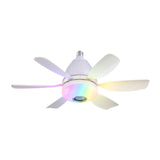 Maxbell Ceiling Fan with Light with Remote Ceiling Lighting for Bar Dorm Living Room white