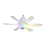 Maxbell Ceiling Fan with Light with Remote Ceiling Lighting for Bar Dorm Living Room white