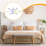 Maxbell Ceiling Fan with Light with Remote Ceiling Lighting for Bar Dorm Living Room white