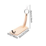 Maxbell Wooden Ham Stand Premium Spanish Hams Bracket for Household Desktop Barbecue S