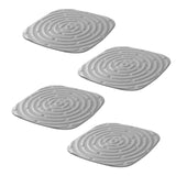 Maxbell 4Pcs Chicken Nest Box Pads Chicken Nest Pads for Garden Poultry Hatchery Box Grey
