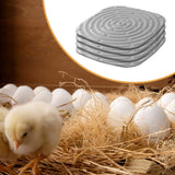 Maxbell 4Pcs Chicken Nest Box Pads Chicken Nest Pads for Garden Poultry Hatchery Box Grey
