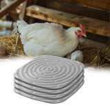 Maxbell 4Pcs Chicken Nest Box Pads Chicken Nest Pads for Garden Poultry Hatchery Box Grey