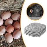 Maxbell 4Pcs Chicken Nest Box Pads Chicken Nest Pads for Garden Poultry Hatchery Box Grey
