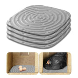 Maxbell 4Pcs Chicken Nest Box Pads Chicken Nest Pads for Garden Poultry Hatchery Box Grey