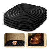 Maxbell 4Pcs Chicken Nest Box Pads Chicken Nest Pads for Garden Poultry Hatchery Box Black