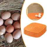 Maxbell 4Pcs Chicken Nest Box Pads Chicken Nest Pads for Garden Poultry Hatchery Box Orange