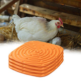Maxbell 4Pcs Chicken Nest Box Pads Chicken Nest Pads for Garden Poultry Hatchery Box Orange