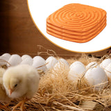 Maxbell 4Pcs Chicken Nest Box Pads Chicken Nest Pads for Garden Poultry Hatchery Box Orange