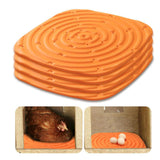 Maxbell 4Pcs Chicken Nest Box Pads Chicken Nest Pads for Garden Poultry Hatchery Box Orange