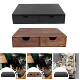 Maxbell Wood Coffee Pod Storage Box Coffee Machine Stand for Kitchen Countertop Home Black