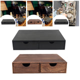 Maxbell Wood Coffee Pod Storage Box Coffee Machine Stand for Kitchen Countertop Home Black