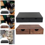Maxbell Wood Coffee Pod Storage Box Coffee Machine Stand for Kitchen Countertop Home Black