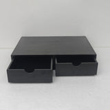 Maxbell Wood Coffee Pod Storage Box Coffee Machine Stand for Kitchen Countertop Home Black