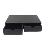 Maxbell Wood Coffee Pod Storage Box Coffee Machine Stand for Kitchen Countertop Home Black