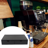 Maxbell Wood Coffee Pod Storage Box Coffee Machine Stand for Kitchen Countertop Home Black