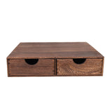 Maxbell Wood Coffee Pod Storage Box Coffee Machine Stand for Kitchen Countertop Home Brown