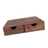 Maxbell Wood Coffee Pod Storage Box Coffee Machine Stand for Kitchen Countertop Home Brown