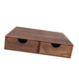 Maxbell Wood Coffee Pod Storage Box Coffee Machine Stand for Kitchen Countertop Home Brown