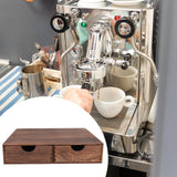 Maxbell Wood Coffee Pod Storage Box Coffee Machine Stand for Kitchen Countertop Home Brown