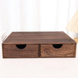 Maxbell Wood Coffee Pod Storage Box Coffee Machine Stand for Kitchen Countertop Home Brown