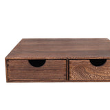 Maxbell Wood Coffee Pod Storage Box Coffee Machine Stand for Kitchen Countertop Home Brown