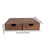Maxbell Wood Coffee Pod Storage Box Coffee Machine Stand for Kitchen Countertop Home Brown