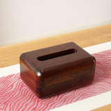 Maxbell Tissue Box Cover Wooden Rectangular Napkin Case for Countertop Vanity Office