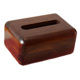 Maxbell Tissue Box Cover Wooden Rectangular Napkin Case for Countertop Vanity Office