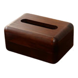 Maxbell Tissue Box Cover Wooden Rectangular Napkin Case for Countertop Vanity Office