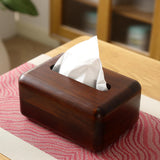 Maxbell Tissue Box Cover Wooden Rectangular Napkin Case for Countertop Vanity Office