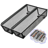 Maxbell 6 Pieces Silverware Drawer Organizer Cutlery Tray for Home Living Room Forks