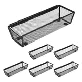 Maxbell 6 Pieces Silverware Drawer Organizer Cutlery Tray for Home Living Room Forks