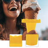 Maxbell Ice Cream Holder Easy to Clean Drip Catcher for Summer Days Outside Birthday
