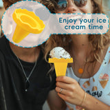 Maxbell Ice Cream Holder Easy to Clean Drip Catcher for Summer Days Outside Birthday